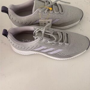 Adidas Gray and Purple Golf Shoes